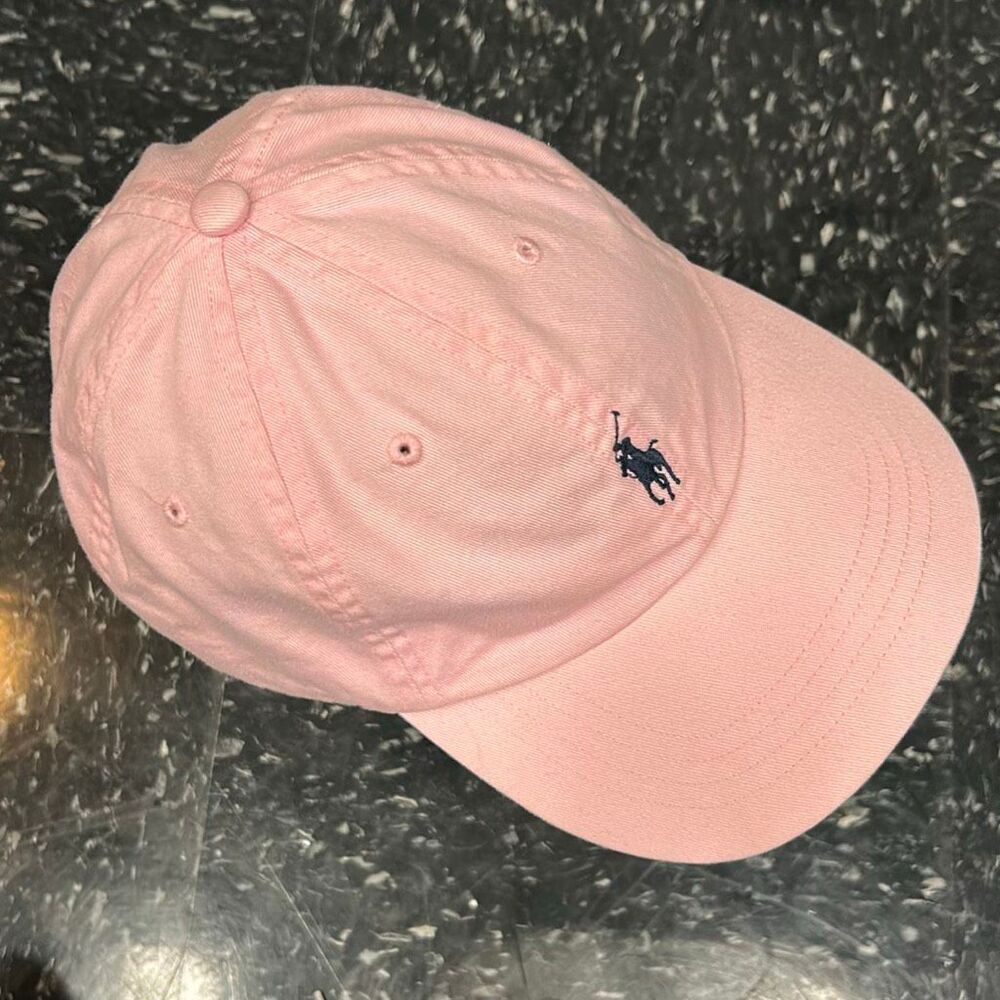 Polo Ralph Lauren Hat Cap Lt Pink Embroidered Logo - Picture 6 of 9